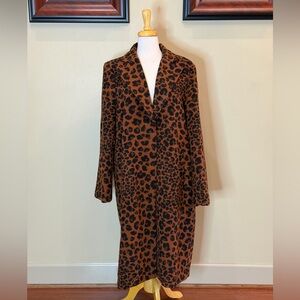 A New Day | NWT Size Large Wool Blend Animal Print Coat
